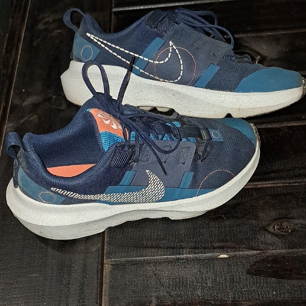 Nike Blue and White Sneakers